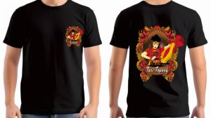 kaos tari topeng wayang bima katun kombet premium dewasa big size jumbo adem nyaman murah tebal