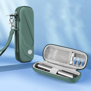 UUMIR อีวีเอ กระเป๋าเก็บความเย็นสำหรับเก็บอินซูลิน ฉนวนกันความร้อน พร้อมเจล กระเป๋าจัดเก็บปากกาแปล มัลติฟังก์ชั่ กันน้ำกันน้ำได้ ตัวป้องกันเม็ดยาแบบพกพา สำหรับผู้ป่วยโรคเบาหวาน