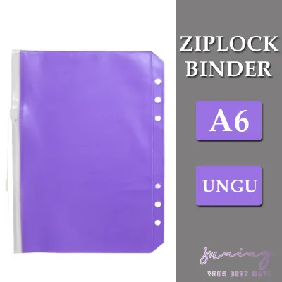 A7/A6/A5 6 Ring zipper ziplocker fullcolor binder-Suning Mall