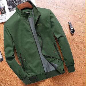 [HCM]Áo khoác nam vải KAKI SF Hàn Quốc có day kéo túi cao cấp cực đẹp