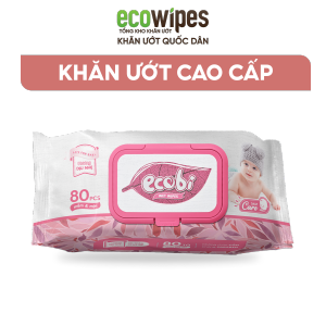 (HÀNG CÔNG TY) Khăn ướt em bé cao cấp hương dịu nhẹ EcoWipes an toàn lành tính cho làn da em bé