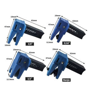 4Pcs Car Brake Oil Pipe Clamp Automotive Brake Nozzle Clamp Car Oil Line Plug Tool for Most Cars
