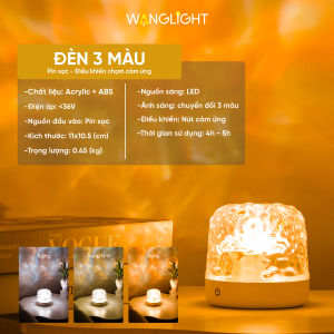 Loa đèn Bluetooth hiệu ứng gợn sóng nước trang trí phòng ngủ phòng khách bàn làm việc tạo không gian lãng mạn