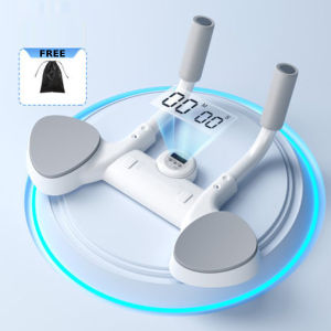 Multifunctional Plank Support and Push-up Bracket with Timer LED Display Abdominal Muscle Training Device Non-slip