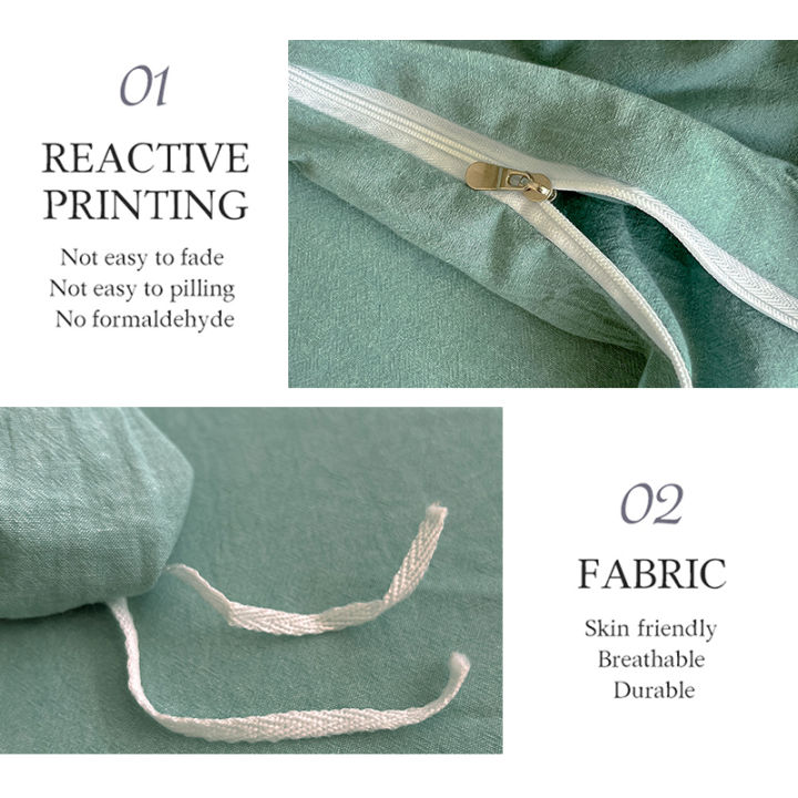 Dansunreve%20Washed%20Cotton%20Duvet%20Cover%20Single%20Queen%20Plain%20Quilt%20Cover%20Grey%20Blue%20Coffee%20Khaki%20Pink%20Quilt%20Cover%20King/Super%20King%20-%20Image%206
