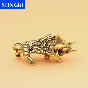 SHNGki Đồng thau may mắn bullfighting Tượng trang trí nội thất đồ trang trí Bitcoin thị trường chứng khoán giao dịch Lucky Bull văn phòng bàn trang trí thủ công mỹ nghệ