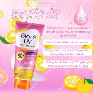 Serum Chống Nắng Body Bioré UV Dưỡng Ẩm Sáng Hồng Mịn Màng Mát Lạnh SPF 50+/PA+++ Nhật Bản