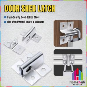 HB Steel Hasp Staple Gate Door Shed Latch Lock Safety Lock Metal Padlock Staple Hasp 1Pc