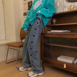 NouraFashion - Celana Panjang Hw Kulot Jeans Boyfriend Korea 27-34 / Kulot Jeans Love Jumbo / KULOTLOVE