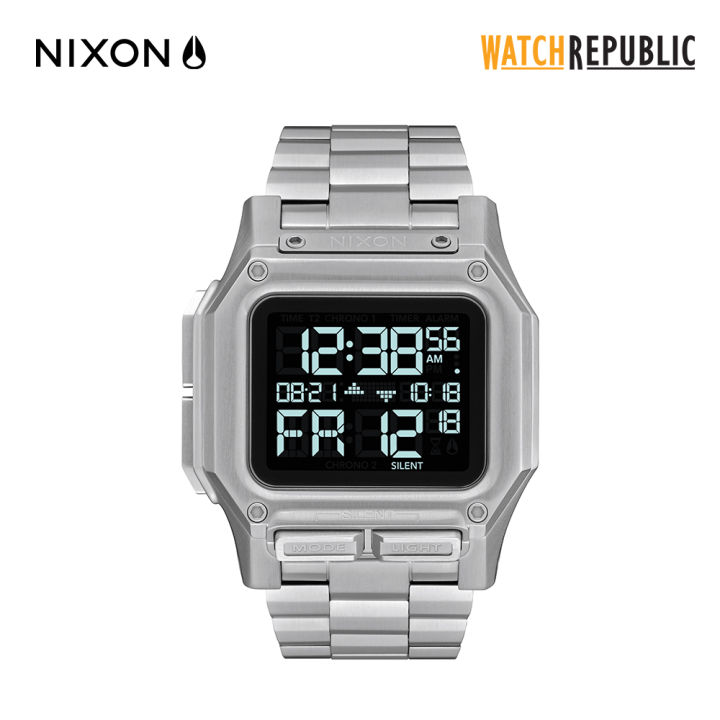 Nixon The Regulus Ss Black Stainless Steel Digital Digital Watch For Men NA1268000 00 Lazada PH