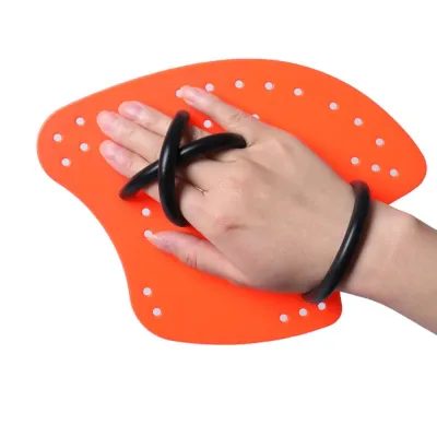 CHENJIE Kids Men Finger Webbed Paddle Adjustable Frog Finger Swimming Strokes Practice Hand Webbed Diving Palm Swim Paddles Hand Swimming Paddles Girdles Correction Hand Fins