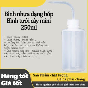 Bình Nhựa Dạng Bóp Tưới Sen Đá 250ml – Có Ống Hút Bên Trong Dễ Dùng Không Làm Hỏng Lá Cây Cảnh