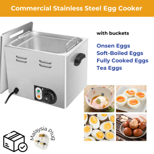 Commercial Stainless Steel Egg Cooker - Large Capacity Adjustable Temperature solf boiled eggs