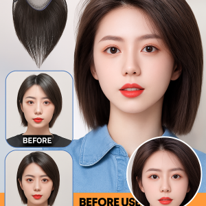 Hairpin Skin-friendly and Breathable Hair Piece 360° Coverage No Line Showing Lit not Blooming