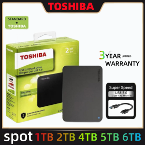 Toshiba Canvio Basics HDD 1TB 2TB 4TB 5TB 6TB | USB 3.0 External Hard Drive  Data Storage Plug Play | For Windows & Mac