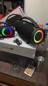 100W High-power Portable Bluetooth Speaker Outdoor Sports RGB/USB/TF Card Subwoofer 360 Surround Sound War Drum Speaker