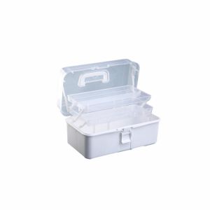 LD-C1050 Kotak Penyimpanan Kotak Obat 3 Tingkat Tool Box Kotak Jepit Rambut Storage Box Serbaguna