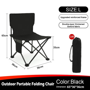 COD Camping Chair Picnic Outdoor Folding Chair Foldable Heavy duty Fishing Beach Portable Lightweigh