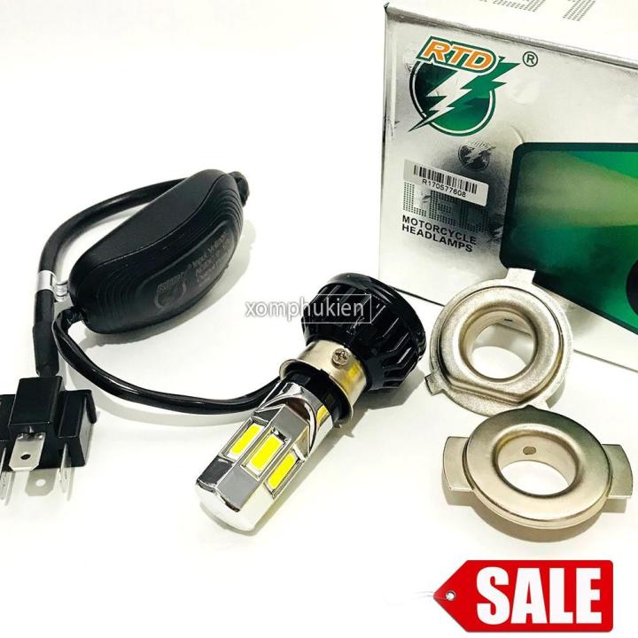 Đèn Pha Led Xe Máy Các Loại Đèn Đèn Led Fa-Cos H4/H6M Gắn Xe Máy (6 Tim-Sáng Trắng) Tương Tích Với Nhiều Dòng Xe Yamaha  Honda  Zuzuki  Exciter ...Vv