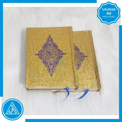 Alquran Mushaf + Tasbih kayu 33 butir Ukuran A6 Pas di tangan