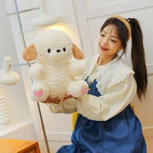 TSEVD Cloth Doll Dog Plush Toys Cartoon Simulation Small Dog Plush Pillow Decor Cushion Cute Small Dog Cute Doll Friends Birthday Gifts