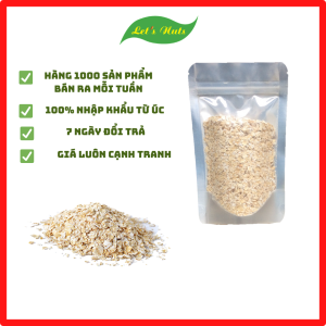 Yến mạch Lets Nuts cán vỡ/mỏng túi 500g-2kg giúp giảm cân bổ sung dinh dưỡng phù hợp chế độ ăn healthy