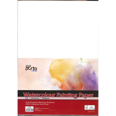 ARTO by CAMPAP WATERCOLOUR PAINTING PAPER A4SIZE 10S 200gsm (CR36344)