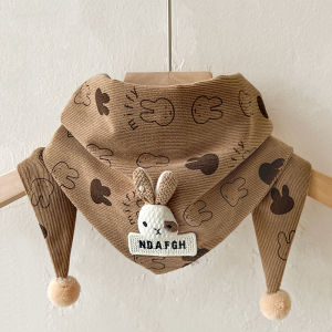 Okady Dễ Thương in hình Thỏ khăn quàng cổ cho bé Mùa Đông giữ ấm cổ Ấm Hơn Tam Giác Bib Cho Trẻ Mới Biết Đi Và Trẻ Em