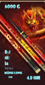 Cần câu tay săn hàng -BiQuan - Đạt Nhĩ Ba thế hệ 2 - Mãnh Long. Bảo hành 1 lóng bất kỳ 1 năm trừ lóng gốc