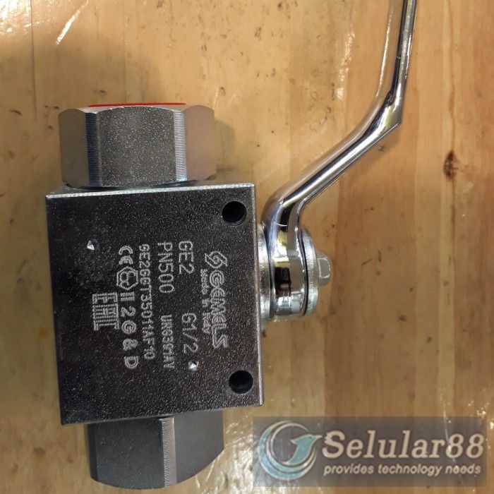 Gemels Ball valve hydraulic 1/2 inch Max Pressure 500 Bar ORIGINAL ORI