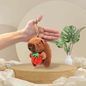 พวงกุญแจตุ๊กตาการ์ตูนสุดน่ารัก จี้ตุ๊กตาสัตว์หลากชนิดขนาดเล็ก Capybara Sanrio และสัตว์อื่นๆ เหมาะเป็นของขวัญใหม่