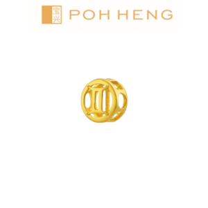 Poh Heng Jewellery 22K Gemini Charm Pendant in Yellow Gold [Price By Weight]