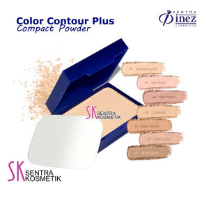 INEZ Bedak Compact Powder Color Contour Plus Full Kaca