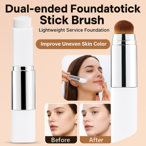 Foundation stick twoinone lightweight service doubleended brush foundation color change use