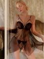 Váy Ngủ Bèo Xuyên Thấu (Không kèm ren mắt) - B.Lingerie. 
