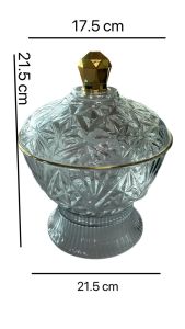 Middle Eastern style multi-function standing decorative bowls with lid