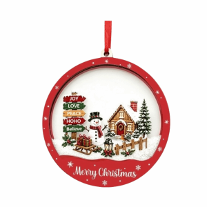 MIIQNUS Tuyết rơi Đồ trang trí cây thông Noel Ông già Noel Người tuyết dây chuyền treo trang trí Giáng sinh Độc đáo Ngôi nhà Đồ trang trí Giáng sinh Giáng sinh