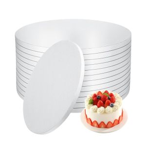MODERNLUX 6/8/10/12/14in Cake Board Base Round Disposable Baking Cake Base Safe Cake Board Baking Use