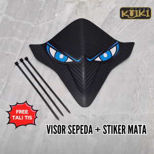 Paket visor sepeda dan stiker mata | visor Sepeda BMX + Stiker mata