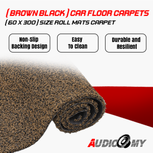 Kanata Car Coil Mat Set (ROLL) – Protects Car Floor from Dirt Water & Dust Carpet Kereta
