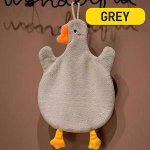 KMH Hanging Hand Towel Coral Velvet Cartoon Cute Towel Absorbent Towel Toilet Household Cleaning Bathroom Children Towel