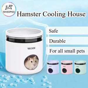 SKISOPGO Hamster Cooling House No-Electricity AC Nest for Small Pets Summer Heat Relief Hideout