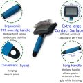 Dog Brush For Long Haired Dogs Poodles-Dog brushes for grooming&shedding-Large Firm Slicker Brush for Goldendoodles-With Soft Massage Grooming Stainless Steel Pins, Pet Grooming Wire Brush-25mm(1"). 