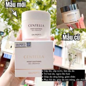 [TEM PHỤ + XUẤT VAT] DR.PEPTI Centella Moist Soothing Gel Cream 70ml - Kem dưỡng ẩm chiết xuất rau má làm dịu phục hồi da chuyên sâu