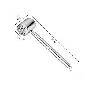 304 Stainless Steel Meat Tenderizer Hammer Professional Kitchen Malletfo Steak Chicken Meat