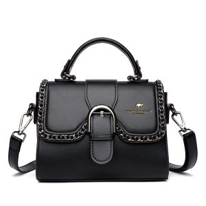 HUANLEDAISHU New womens handbag trendy soft leather shoulder bag versatile and stylish with large capacity