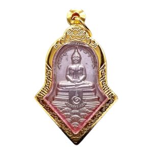 K762 หลวงพ่อโสธร ท้าวเวสสุวรรณ ดจุฬามณี พิมพ์จำปีใหญ่ หลวงพ่ออิฐ ปี2564 กรอบทองไมครอน พร้อมส่ง