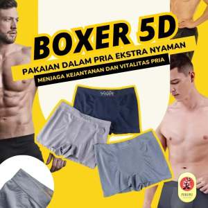Celana Dalam 5D Magnetic Premium Boxer Therapy Kesehatan Vitalitas Pria Bahan Seamless CD Magnet 1 Box Isi 3 Pc