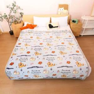 ์NEW ผ้าห่มนาโน6ฟุต พร้อมส่งในไทย ลายการ์ตูน 180 x 200 ซม.ผ้าห่มนุ่มๆ6ฟุต รุ่นเย็บขอบ