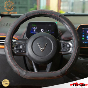 Bọc vô lăng VF5 VF6 VF7 VF8 VF9 VFe34 VF3 Dcut Bọc vô lăng Vinfast VF5 VF6 VF7 VF8 VF9 VFe34 VF3 Da Cừu Thật hiệu Con Bò Cười bảo hành da 2 năm